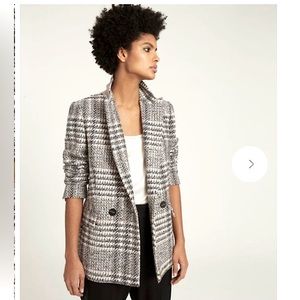 NEW REISS Hailey Checked Double Breasted Blazer, size 4
